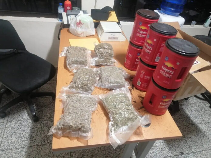 six-packets-of-marijuana-seized-in-containers-disguised-as-coffee
